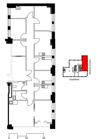 315 Madison Ave, New York, NY à louer - Plan d’étage – Image 2 sur 12