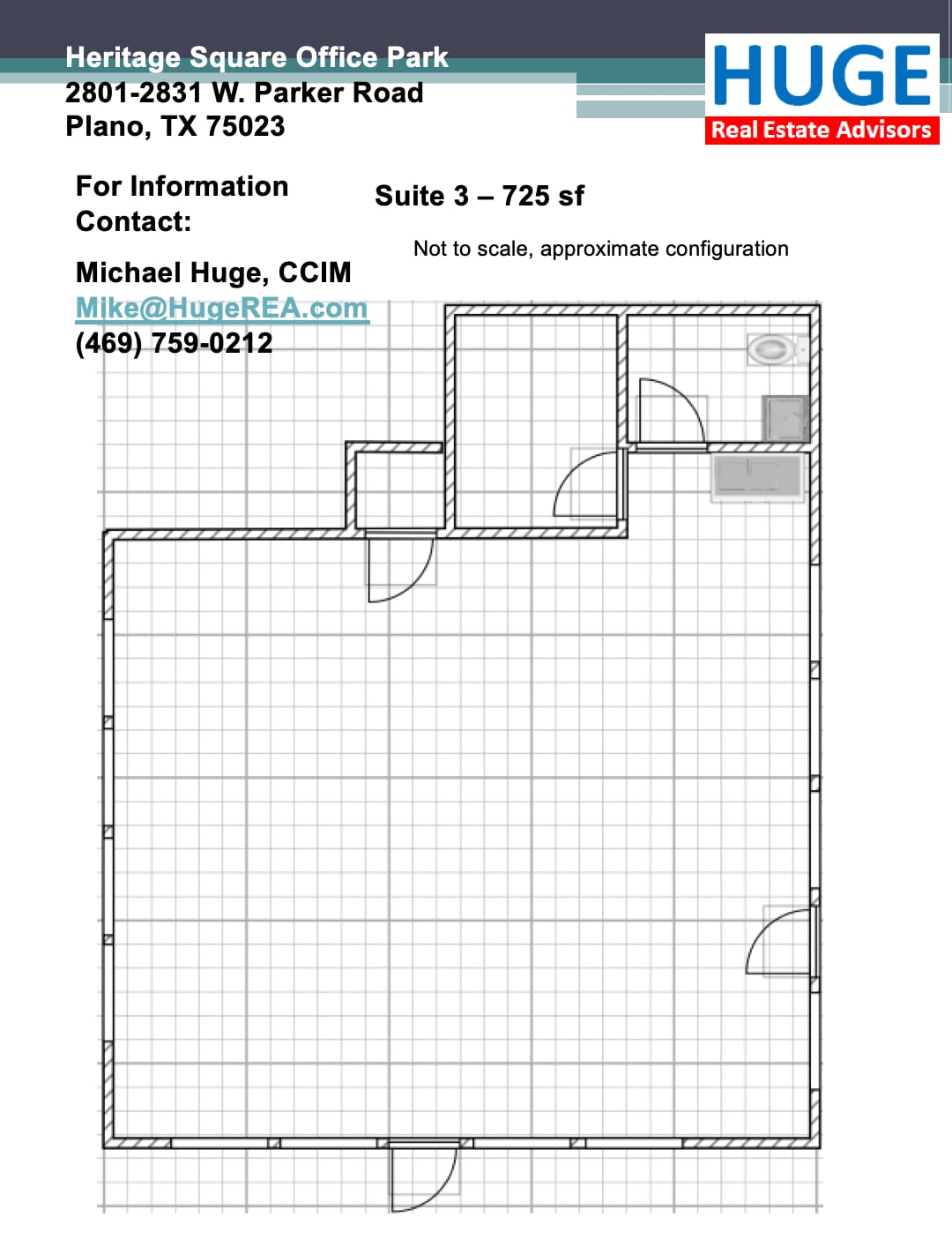 2801-2831 W Parker Rd, Plano, TX à louer Plan d’étage– Image 1 sur 1