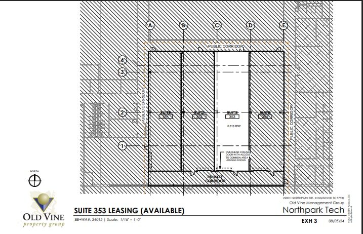 22001 Northpark Dr, Kingwood, TX à louer Plan d’étage– Image 1 sur 6