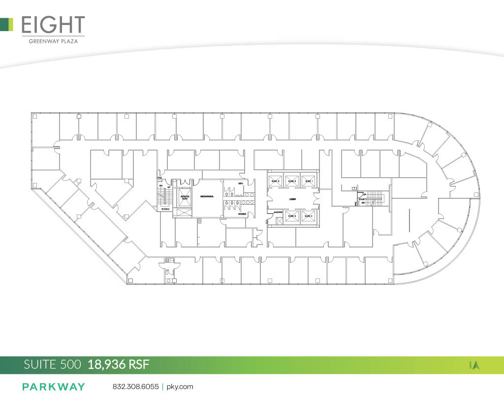 8 Greenway Plz, Houston, TX à louer Plan d’étage– Image 1 sur 1