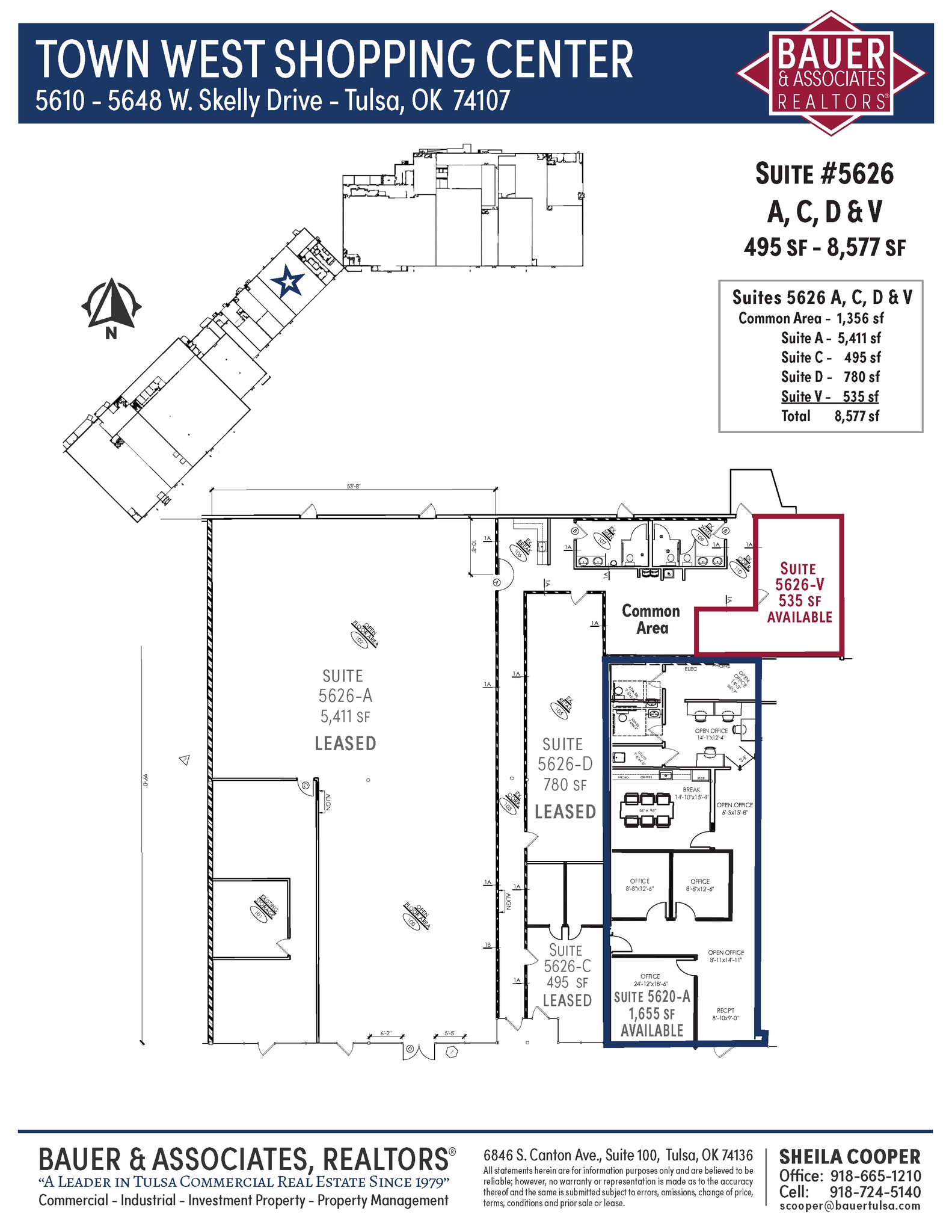 5610-5648 W Skelly Dr, Tulsa, OK à louer Plan d’étage– Image 1 sur 1