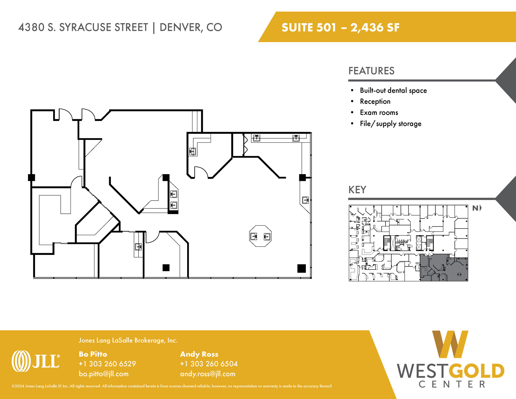 4380 S Syracuse St, Denver, CO à louer Plan d’étage– Image 1 sur 1