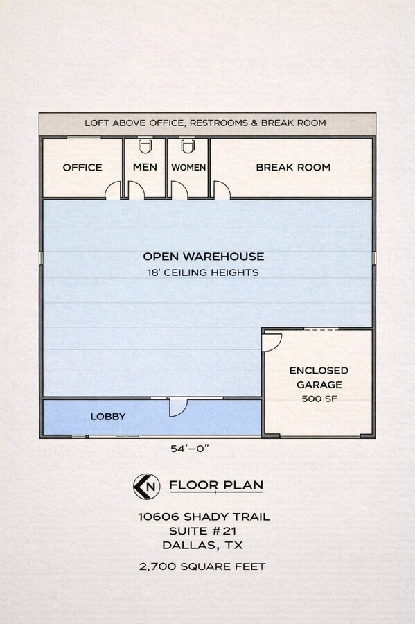 10606 Shady Trl, Dallas, TX 75220 - Lot 21&22 -  - Plan d’étage - Image 1 of 11