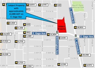 1933 E Gage Ave, Los Angeles, CA - VUE AÉRIENNE  vue de carte - Image1