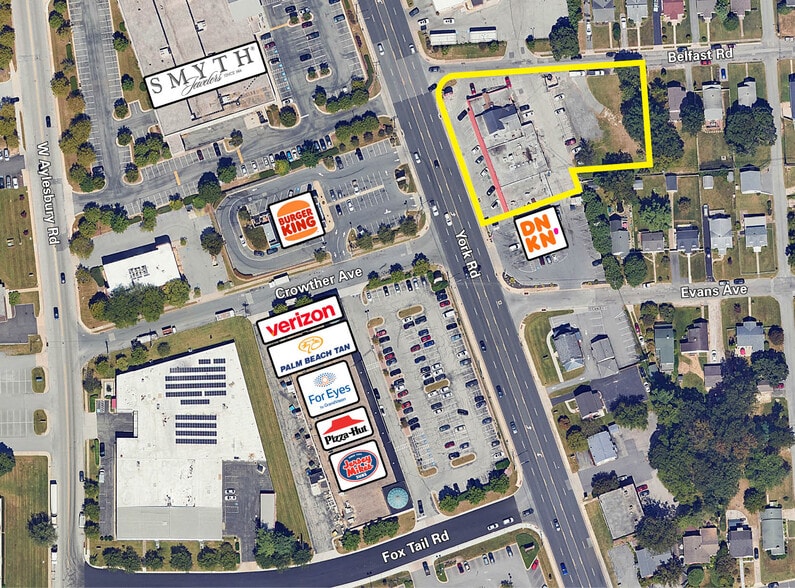 2007-2023 N York Rd, Lutherville Timonium, MD à louer - Aérien – Image 2 sur 4