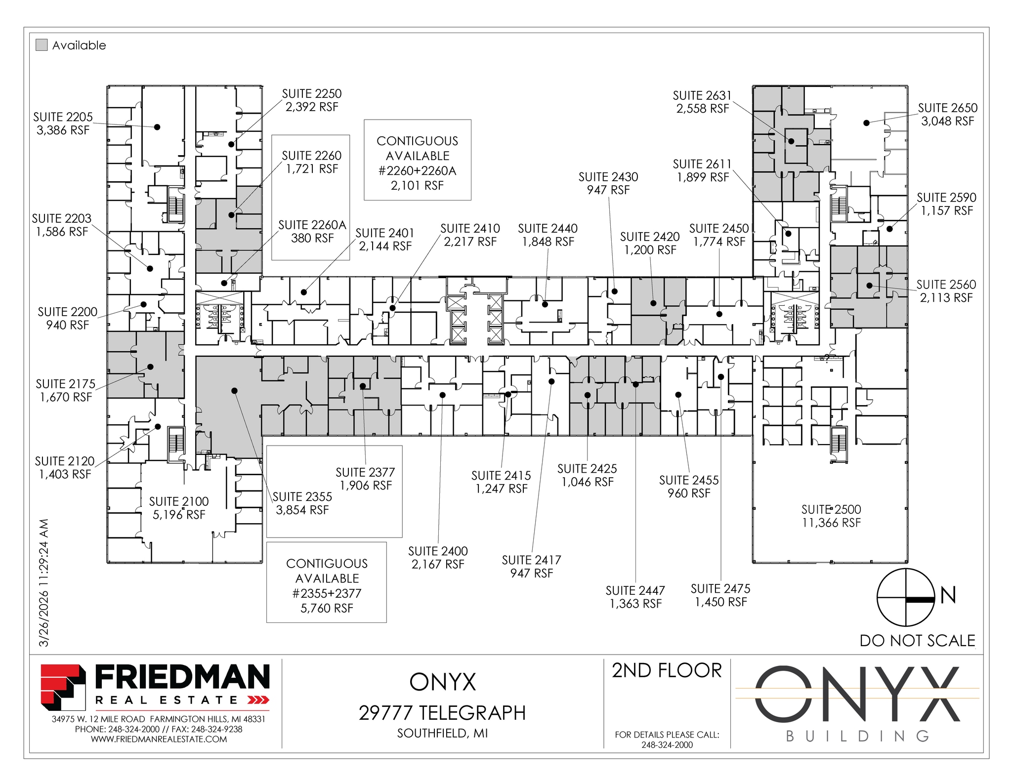 29777 Telegraph Rd, Southfield, MI à louer Plan d’étage– Image 1 sur 1