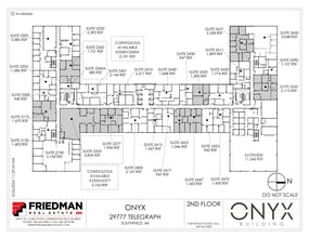 29777 Telegraph Rd, Southfield, MI à louer Plan d’étage– Image 2 sur 2
