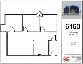 6160 N Cicero Ave, Chicago, IL à louer Plan d’étage– Image 1 sur 5
