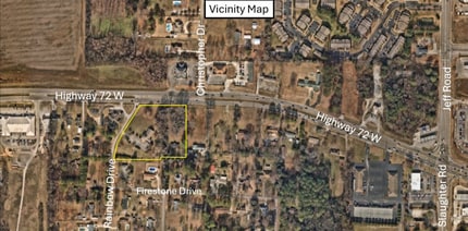 7301 US-72, Madison, AL - Vue aérienne vue de carte