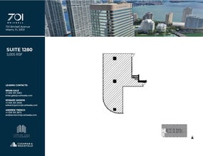 701 Brickell Ave, Miami, FL à louer Plan d’étage– Image 1 sur 1