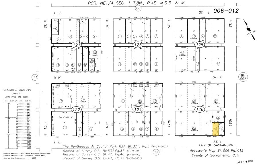 1725 L St, Sacramento, CA à louer - Plan cadastral – Image 2 sur 3
