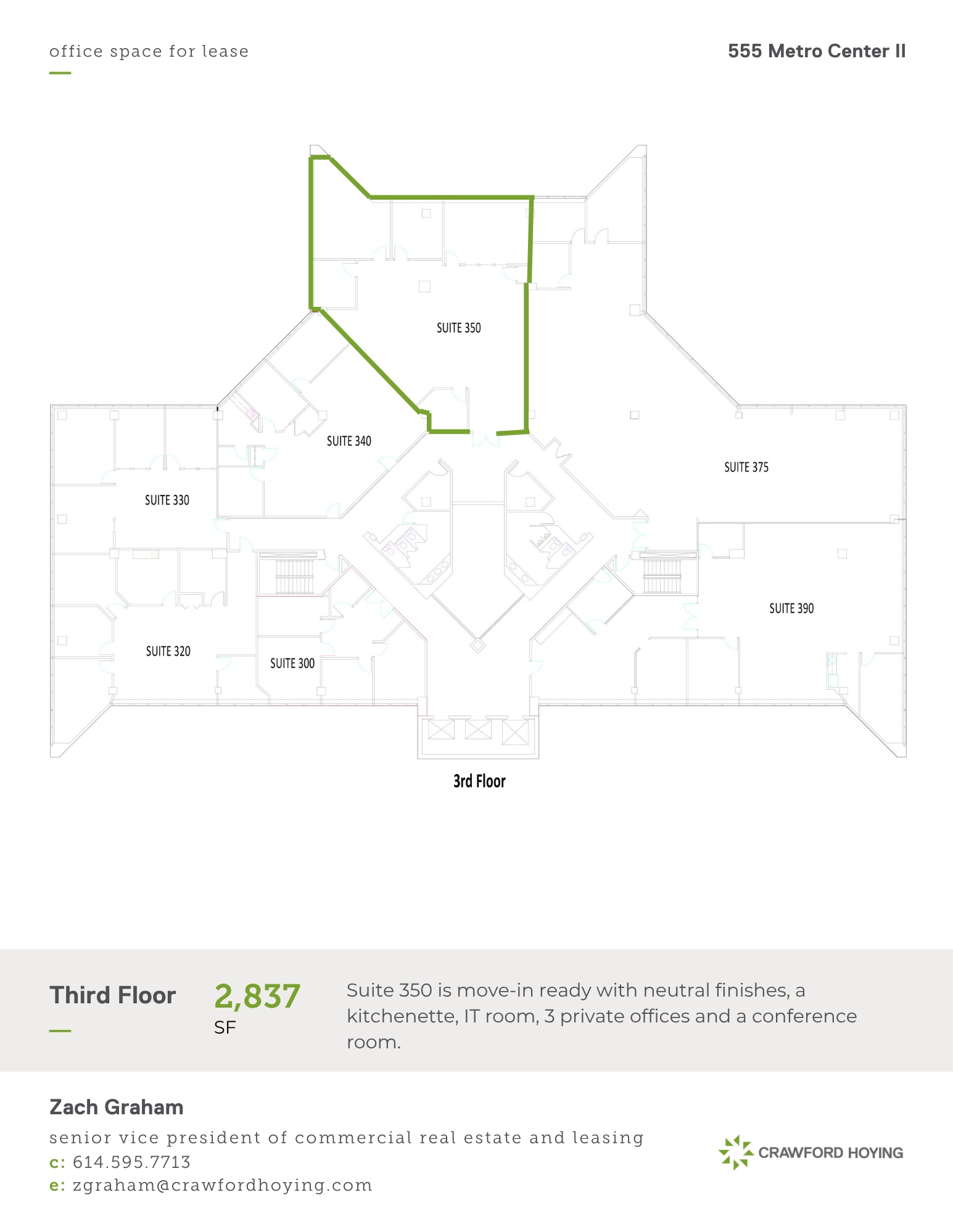555 Metro Pl N, Dublin, OH à louer Plan d’étage– Image 1 sur 3
