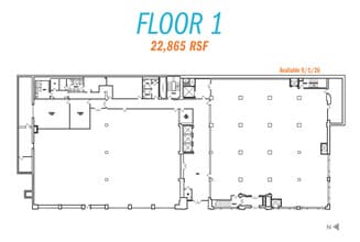 1100 2nd Ave, Seattle, WA à louer Plan d’étage– Image 2 sur 2