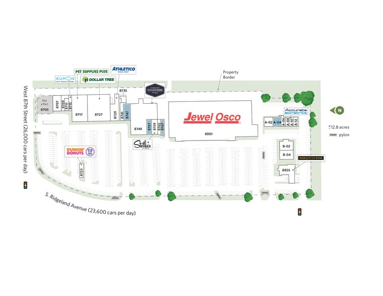 8707-8767 Ridgeland Ave, Oak Lawn, IL à louer - Plan de site – Image 3 sur 22