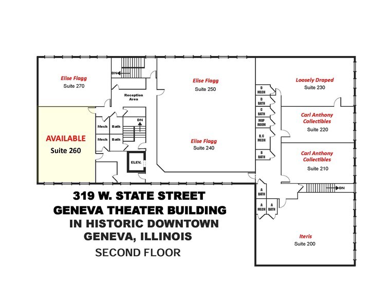 319 W State St, Geneva, IL à louer - Plan de site – Image 3 sur 3