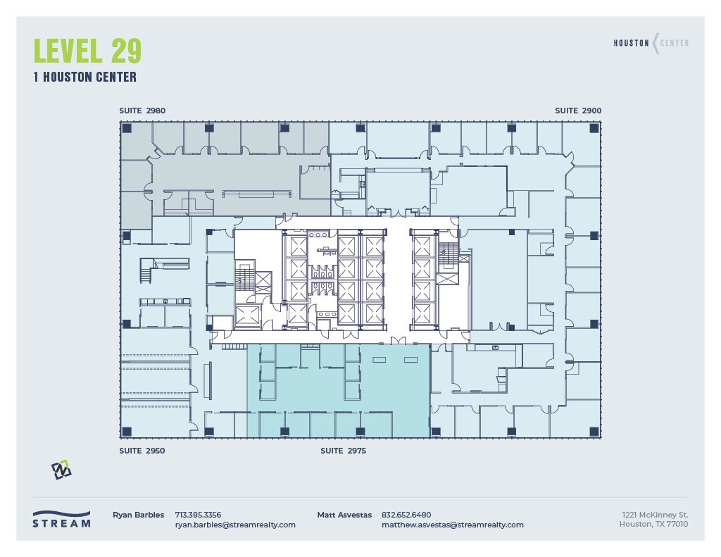 1221 McKinney St, Houston, TX à louer Plan d’étage– Image 1 sur 1