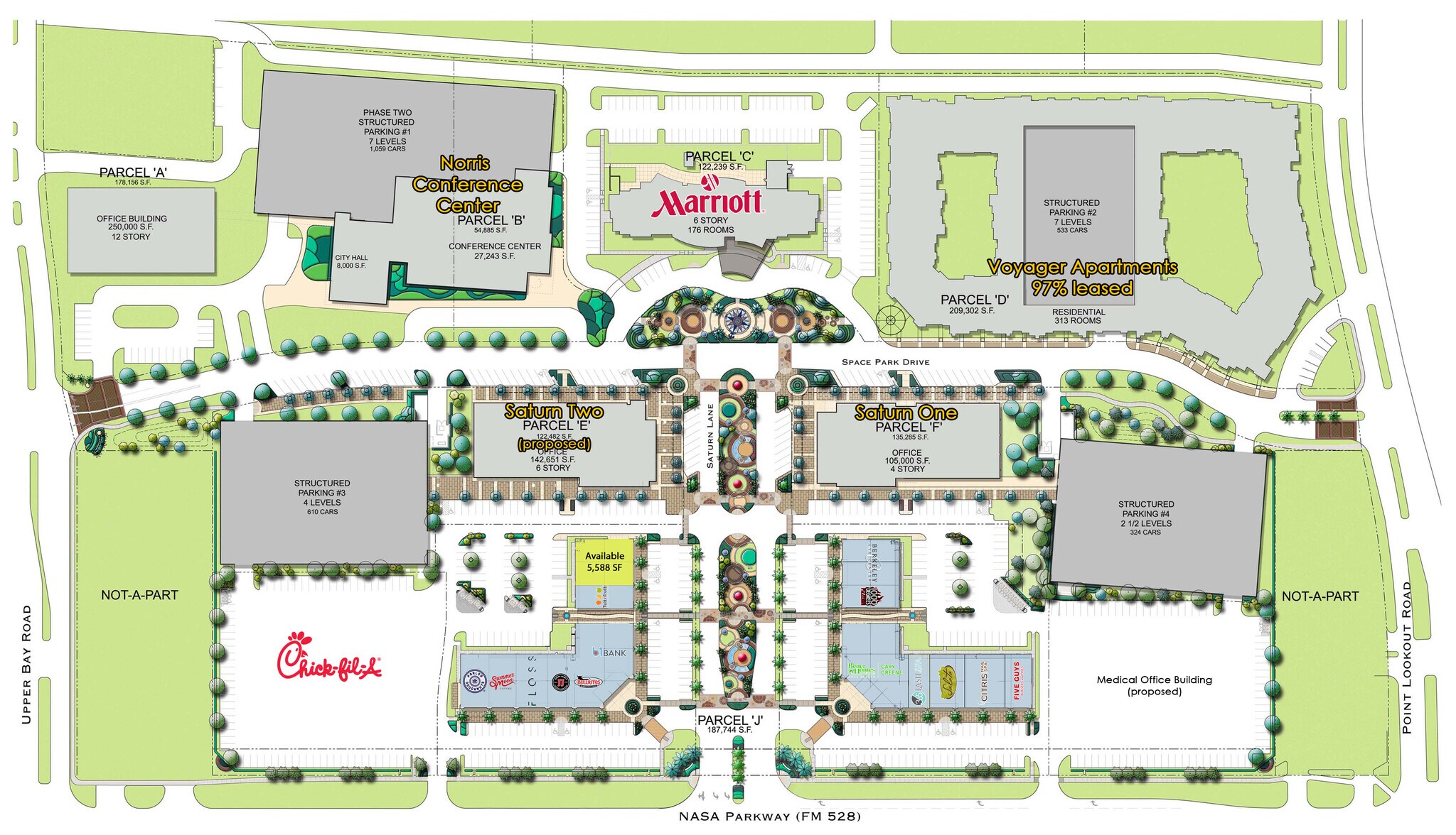 1800-1820 Nasa Rd 1, Houston, TX à louer Plan de site– Image 1 sur 3