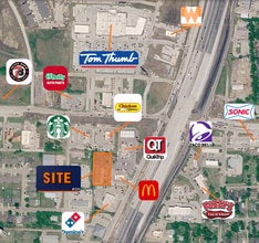 651 N Stemmons St, Sanger, TX - Vue aérienne vue de carte