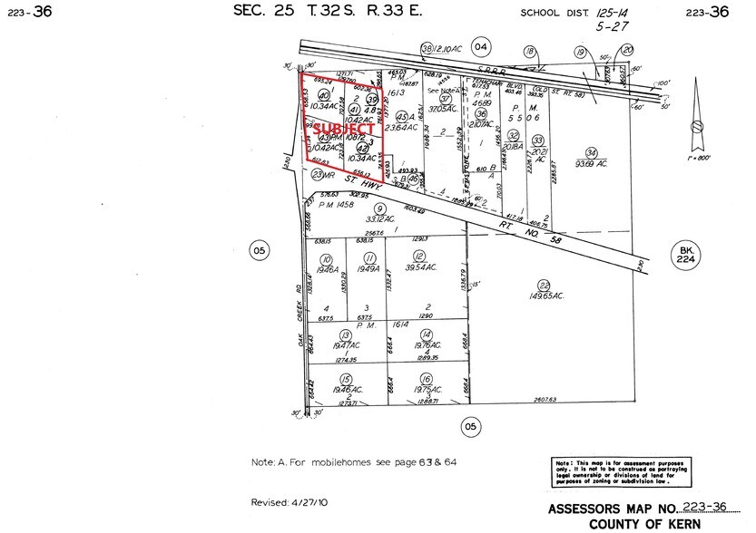 2 Stiekman St, Tehachapi, CA à vendre - Plan cadastral – Image 3 sur 4