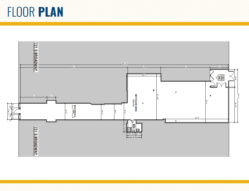 723 S Broadway, Baltimore, MD à louer Plan d’étage– Image 1 sur 1