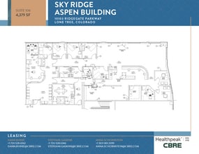 10535 Park Meadows Blvd, Lone Tree, CO à louer Plan d’étage– Image 1 sur 4