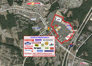 1425-1475 Stafford Market Plz, Stafford, VA - VUE AÉRIENNE  vue de carte