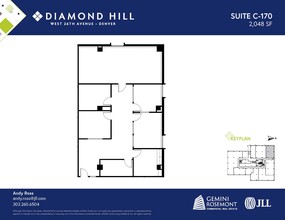2490 W 26th Ave, Denver, CO à louer Plan d’étage– Image 1 sur 2