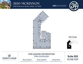 3100 McKinnon St, Dallas, TX à louer Plan d’étage– Image 1 sur 1