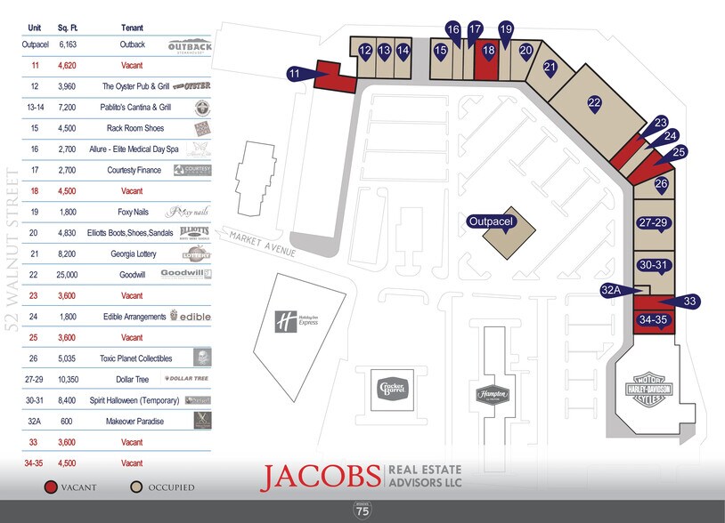 1001 Market St, Dalton, GA à louer - Plan de site – Image 2 sur 18