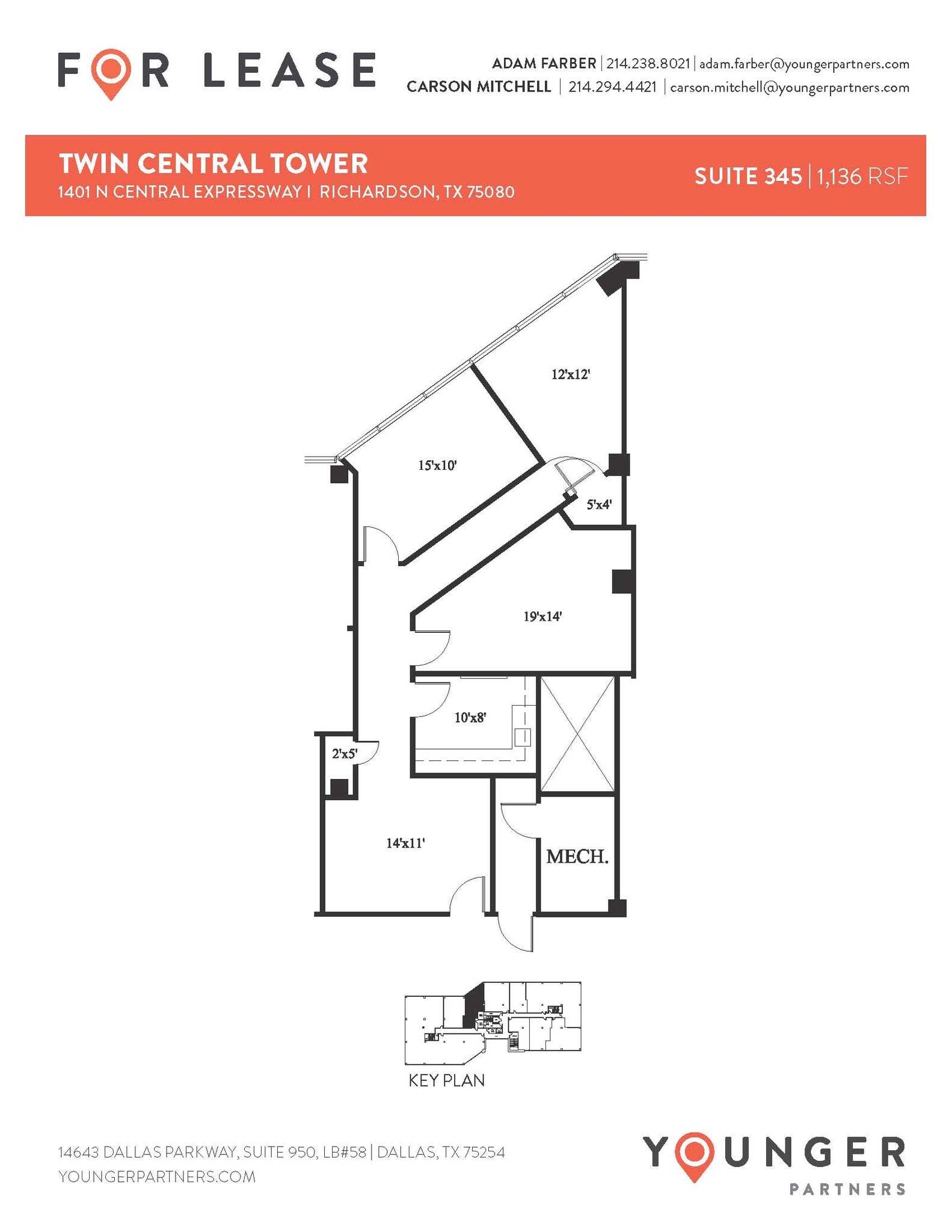 1401 N Central Expy, Richardson, TX à louer Plan d’étage– Image 1 sur 1