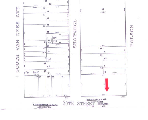 3320-3330 20th St, San Francisco, CA à louer - Plan cadastral – Image 2 sur 5