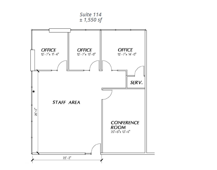 3701 Pegasus Dr, Bakersfield, CA à louer Plan d’étage– Image 1 sur 1