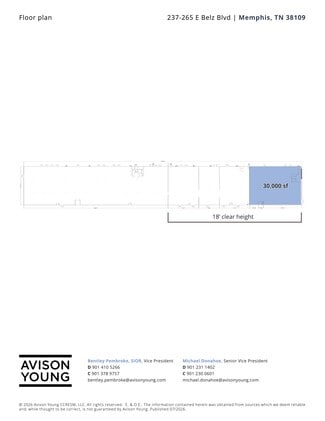 Plus de détails pour 237-265 E Belz Blvd, Memphis, TN - Industriel/Logistique à louer