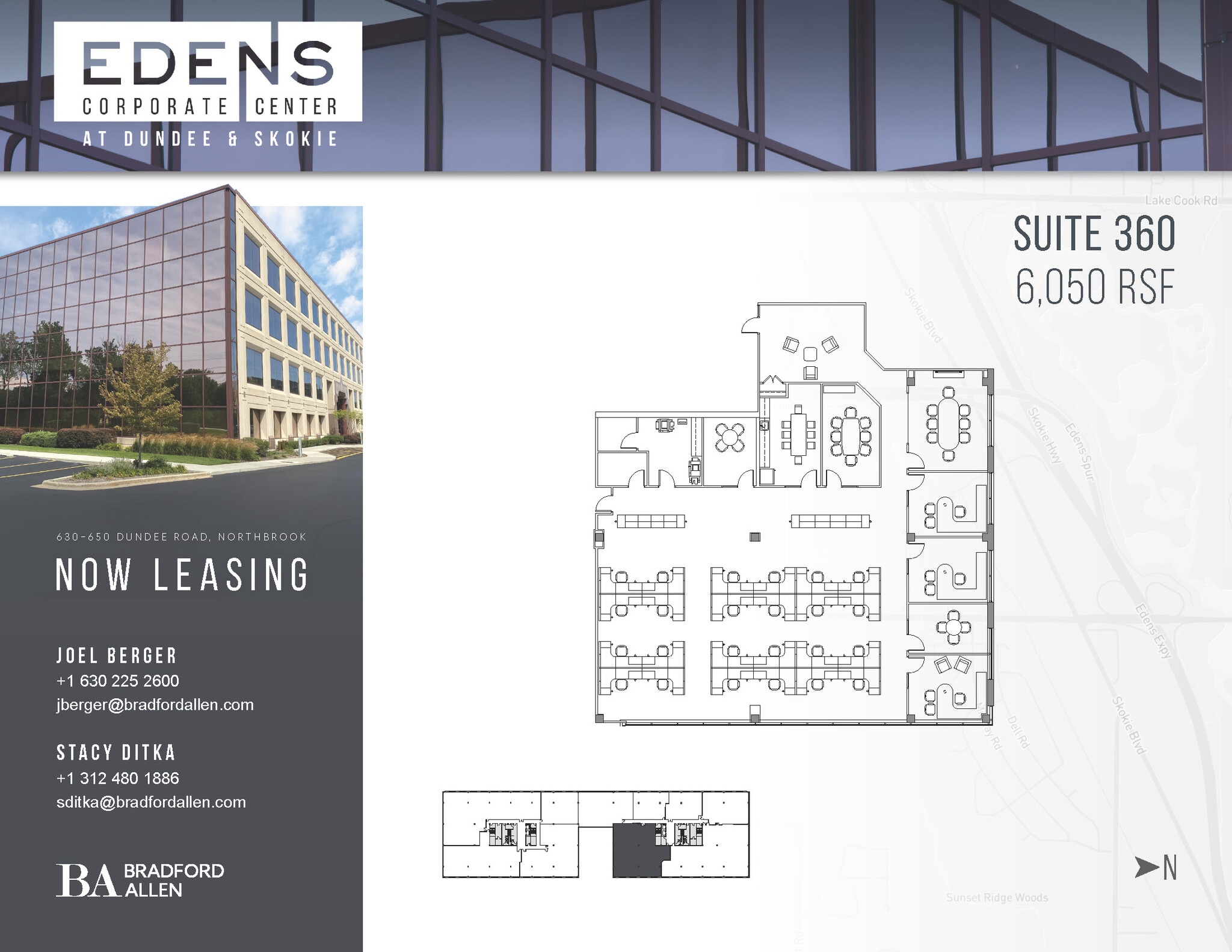 630-650 Dundee Rd, Northbrook, IL à louer Plan d’étage– Image 1 sur 1