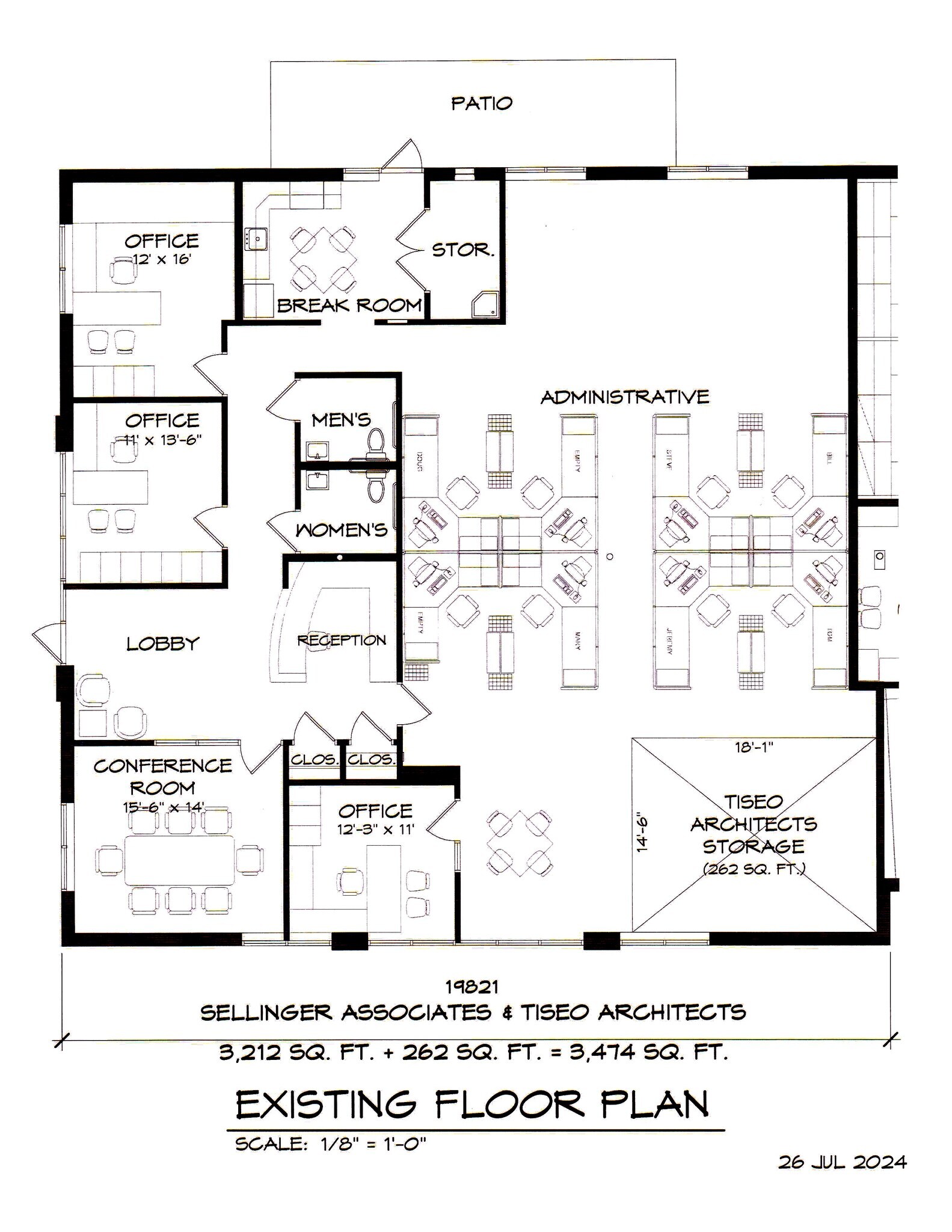 19805-19821 Farmington Rd, Livonia, MI à louer Plan d’étage– Image 1 sur 10