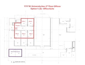1717 W University Ave, Muncie, IN à louer Plan d’étage– Image 2 sur 4