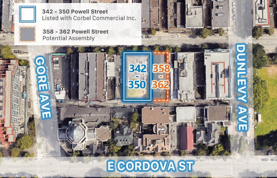 342-350 Powell St, Vancouver, BC à vendre - Photo de l’immeuble – Image 3 sur 7