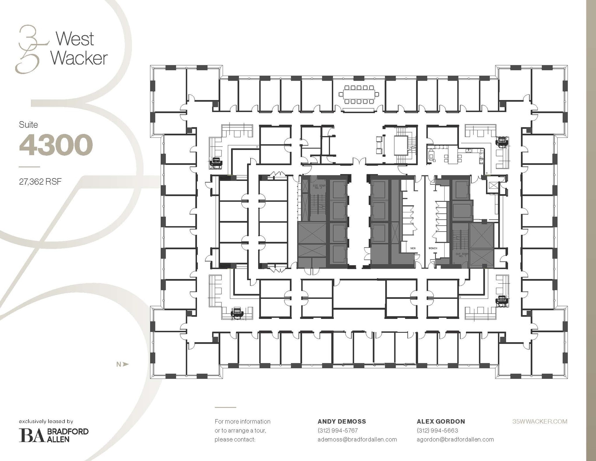 35 W Wacker Dr, Chicago, IL à louer Plan d’étage– Image 1 sur 4