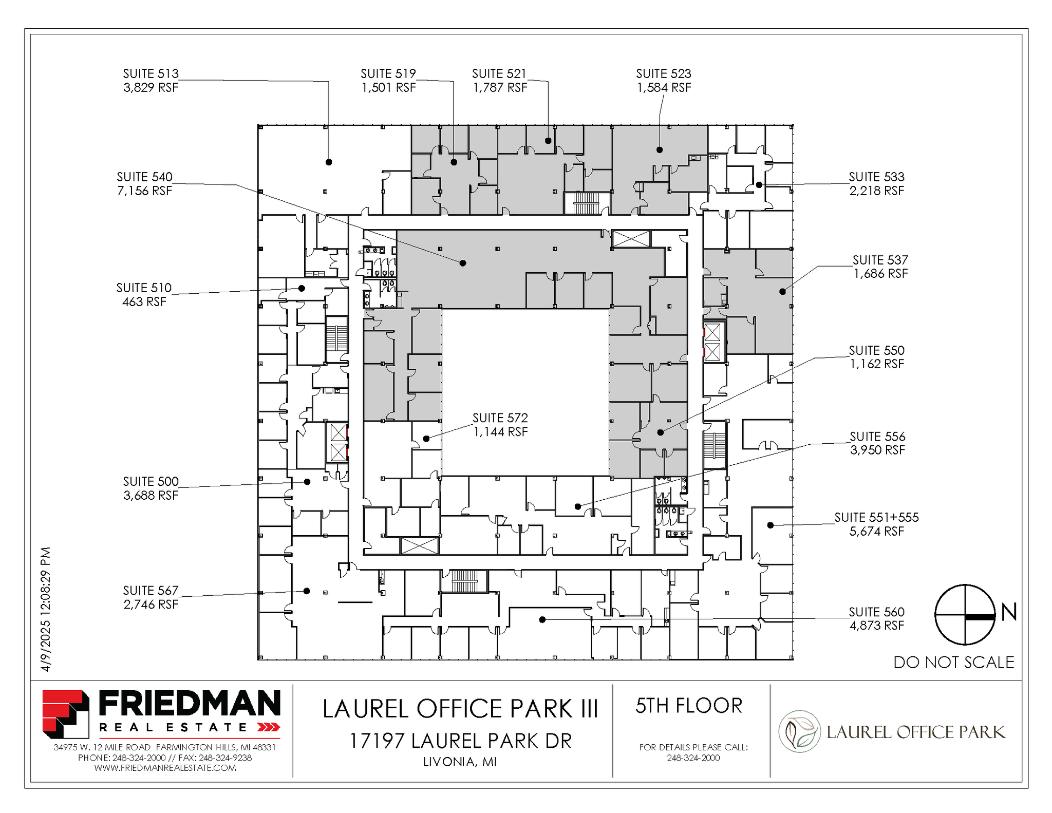 17197 N Laurel Park Dr, Livonia, MI à louer Plan d’étage– Image 1 sur 1