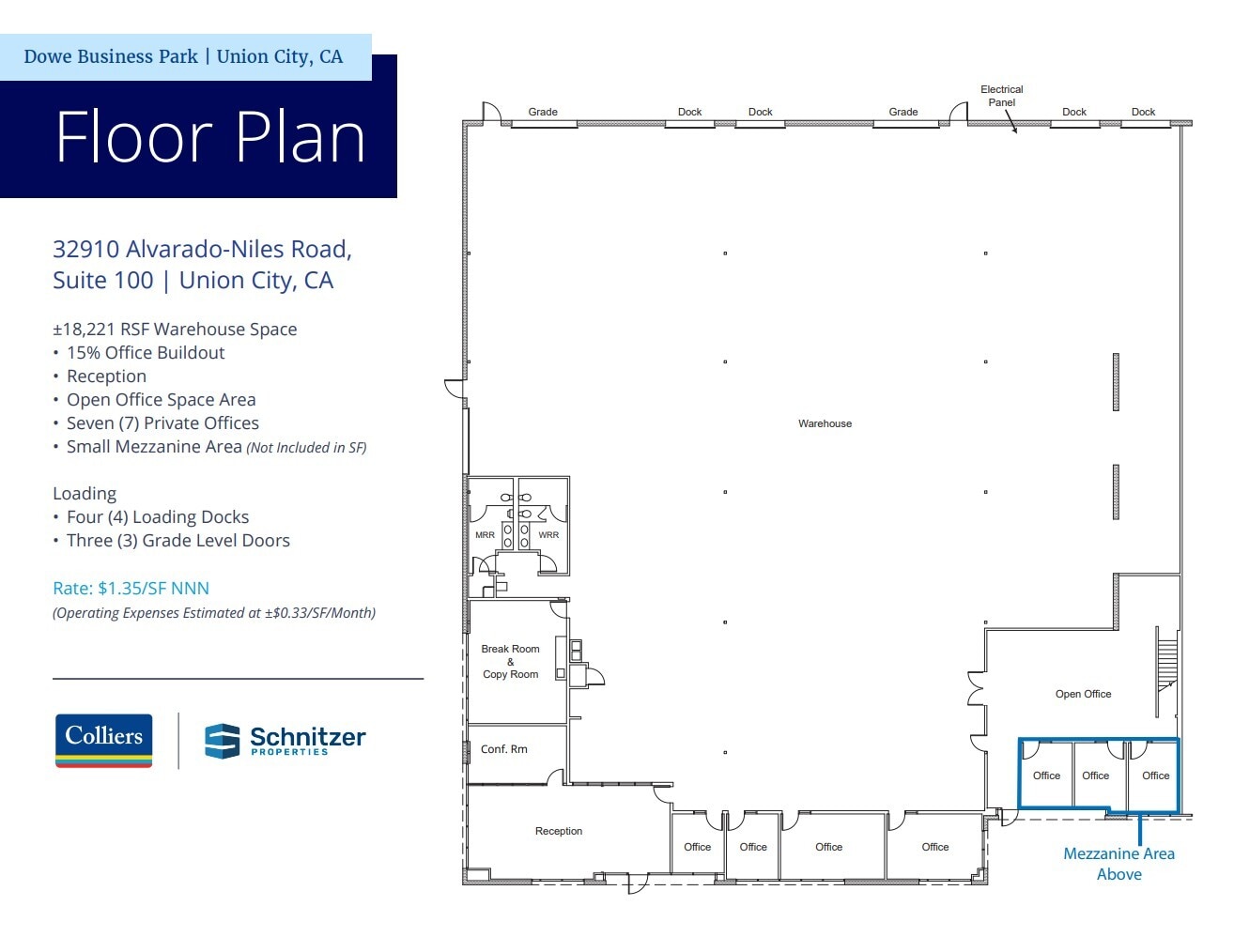 32980 Alvarado Niles Rd, Union City, CA à louer Plan d’étage– Image 1 sur 1