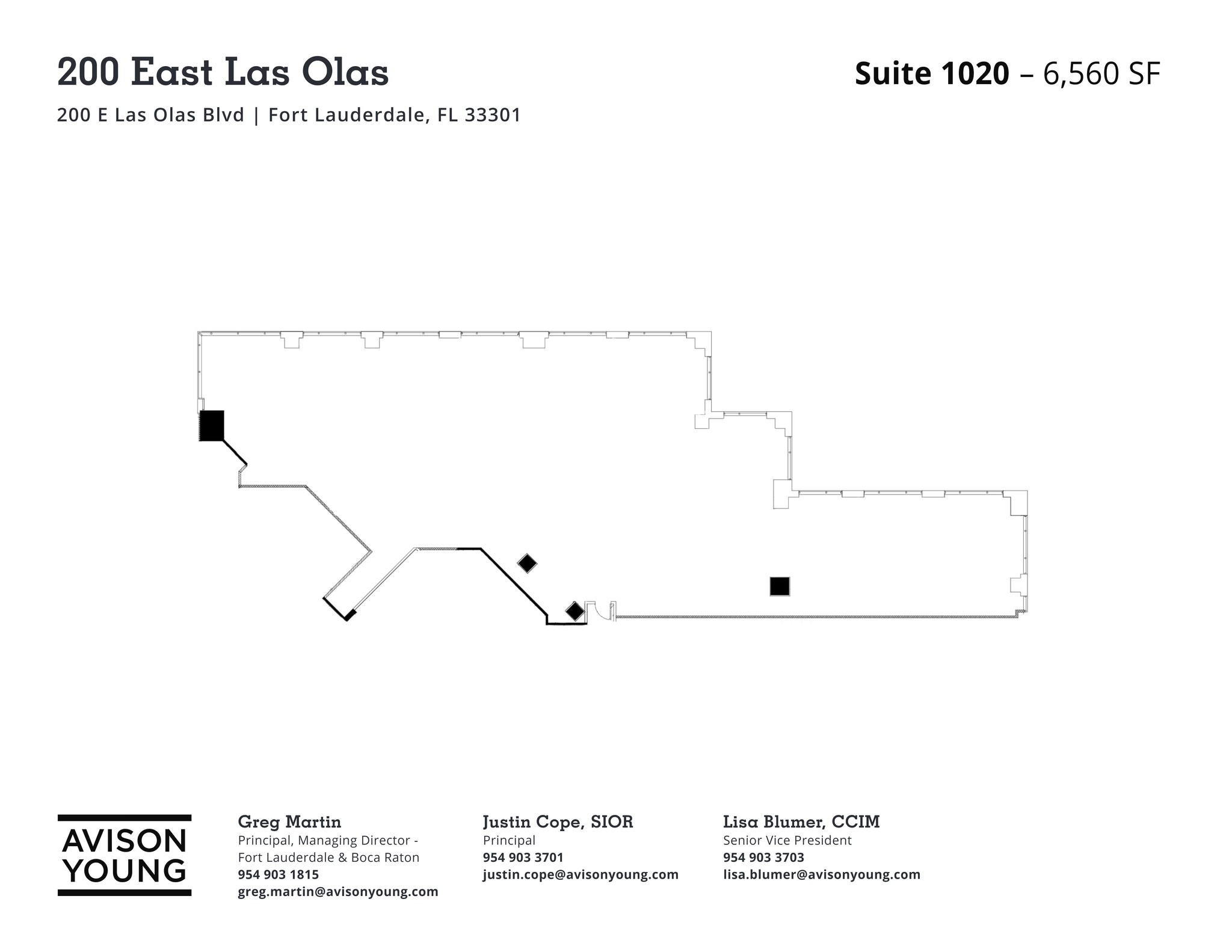 200 E Las Olas Blvd, Fort Lauderdale, FL à louer Plan de site– Image 1 sur 1