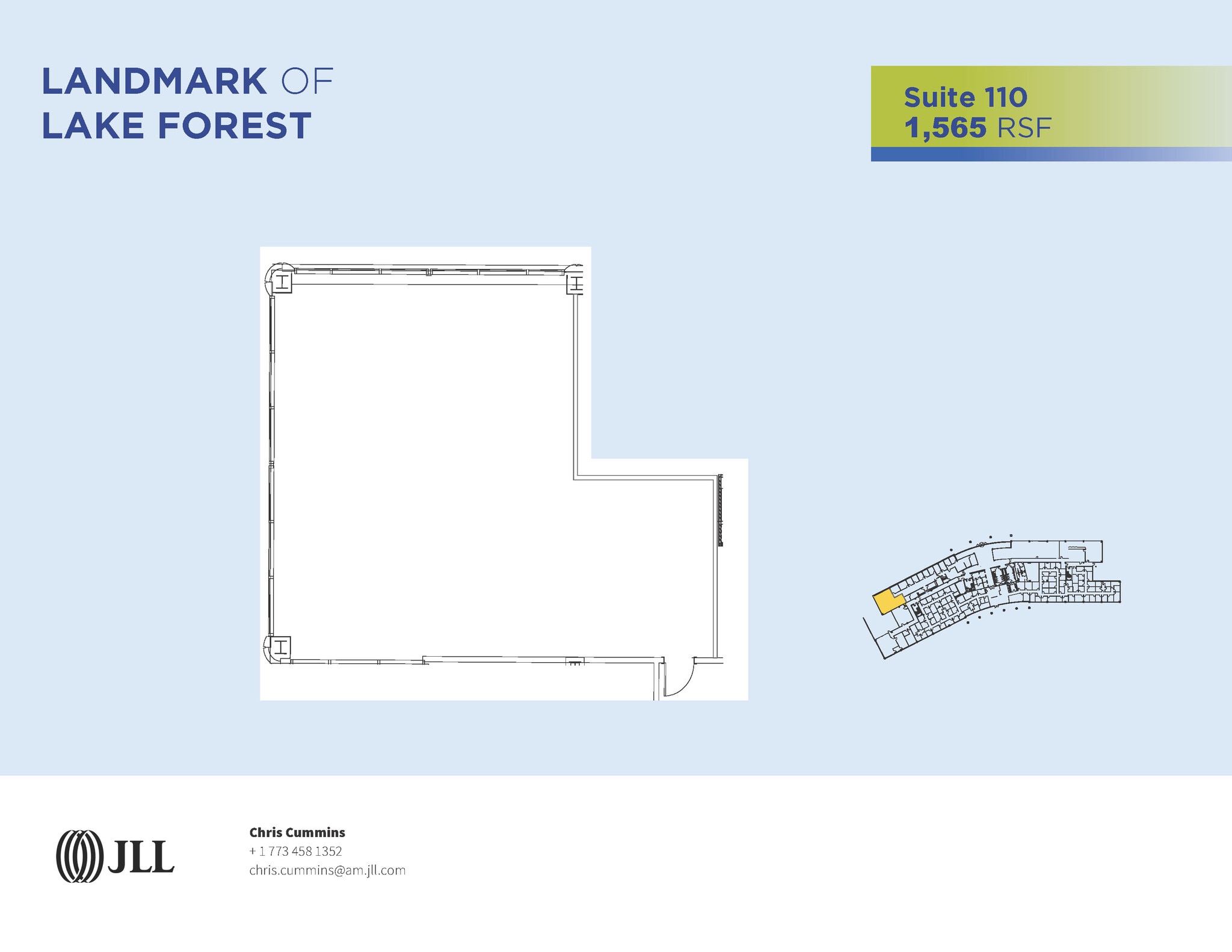 100 S Saunders Rd, Lake Forest, IL à louer Plan d’étage– Image 1 sur 1