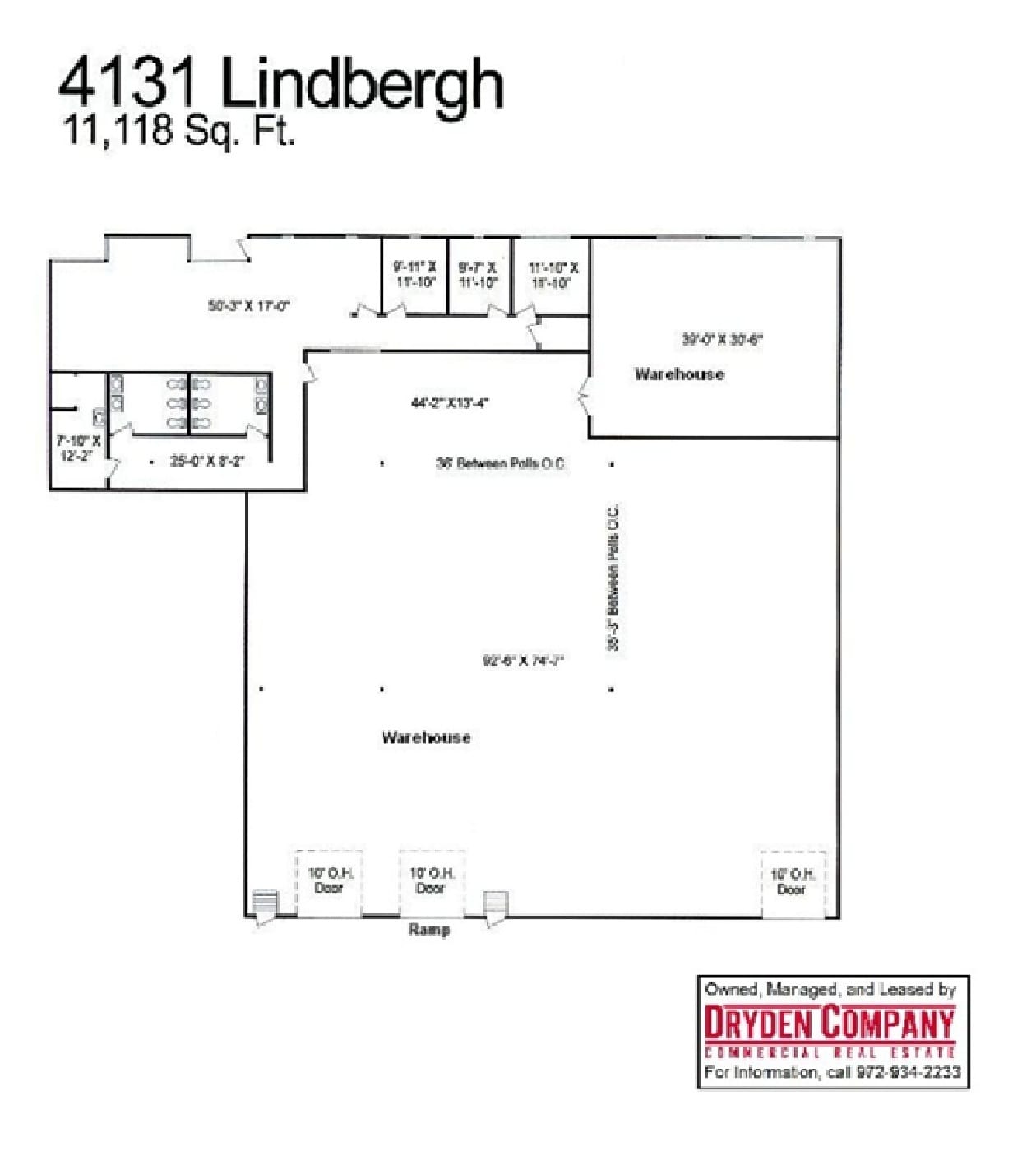 4117-4135 Lindbergh Dr, Addison, TX à louer Plan d’étage– Image 1 sur 1