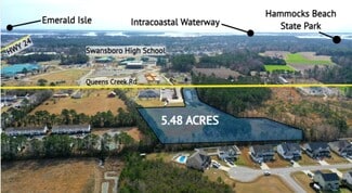 Plus de détails pour 168 Queens Creek Rd, Swansboro, NC - Terrain à vendre