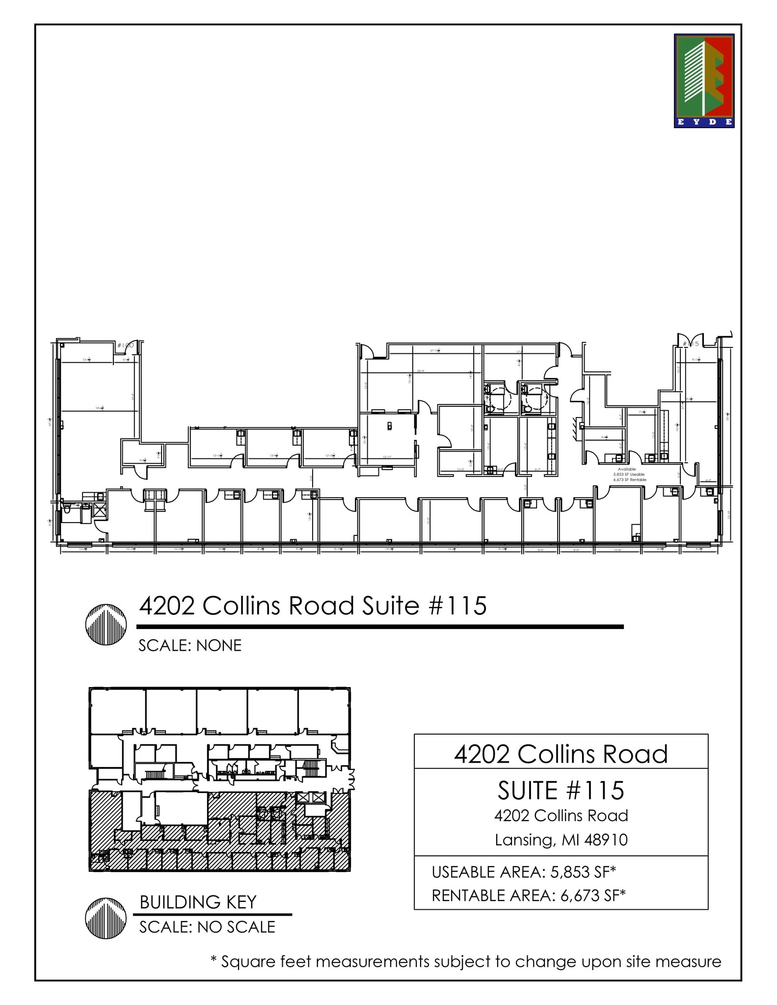 4202 Collins Rd, Lansing, MI à louer Plan de site– Image 1 sur 1