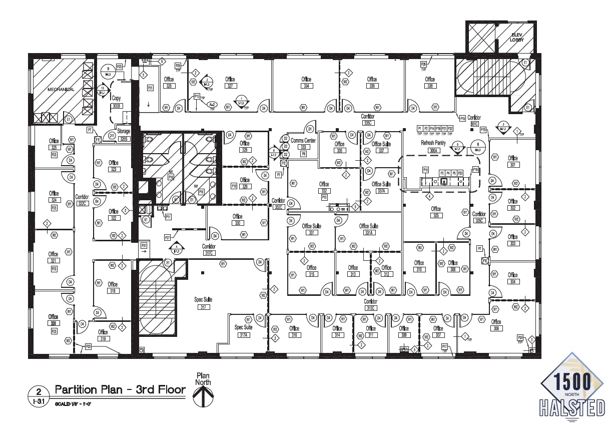 1500 N Halsted St, Chicago, IL à louer Plan d’étage– Image 1 sur 3
