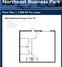 8212 Northeast Pky, North Richland Hills, TX à louer Plan d’étage– Image 1 sur 1