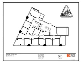 3601 W Olive Ave, Burbank, CA à louer Plan d’étage– Image 1 sur 1