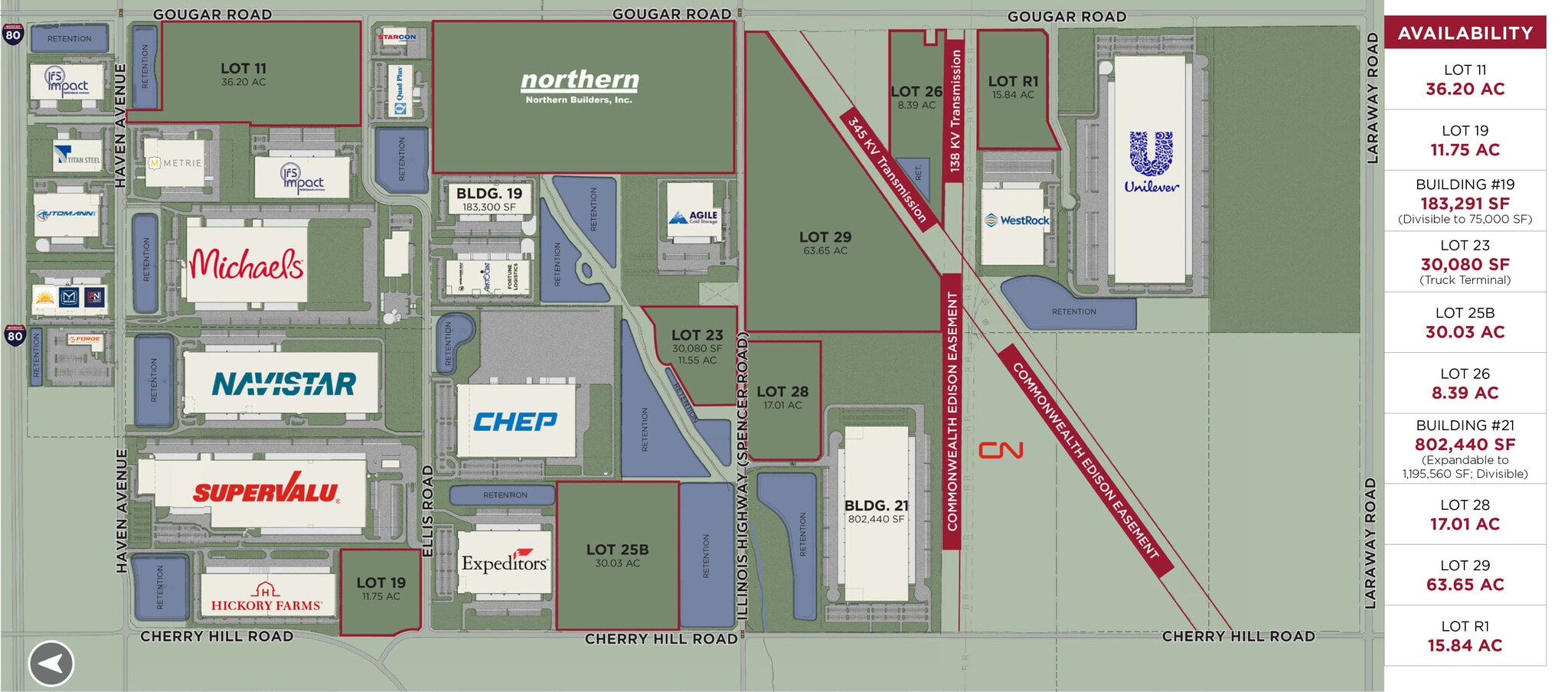 0 Ellis Rd, Joliet, IL à louer Plan de site– Image 1 sur 1