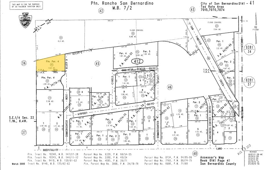1802 Commercenter West, San Bernardino, CA à vendre - Plan cadastral – Image 3 sur 3